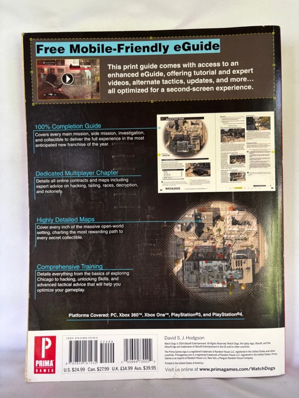 PRIMA Watch Dogs Official Game Guide - Black & Brown Cover- 2014